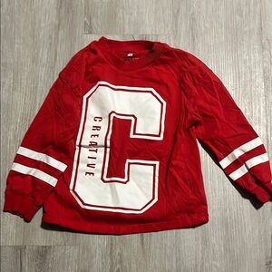 4/$30 Kids Red Long Sleeve Shirt